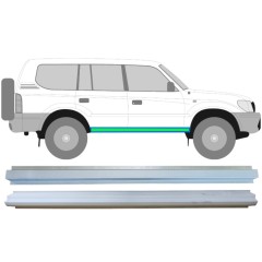 Panel de reparación del umbral interior y exterior para Toyota Land Cruiser J90 1996-2002 / Izquierda = Derecha (simétrico) / Conjunto 14852