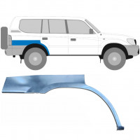 Panel de reparación guardabarros trasero para Toyota Land Cruiser 1996-2002 / Derecho 5872