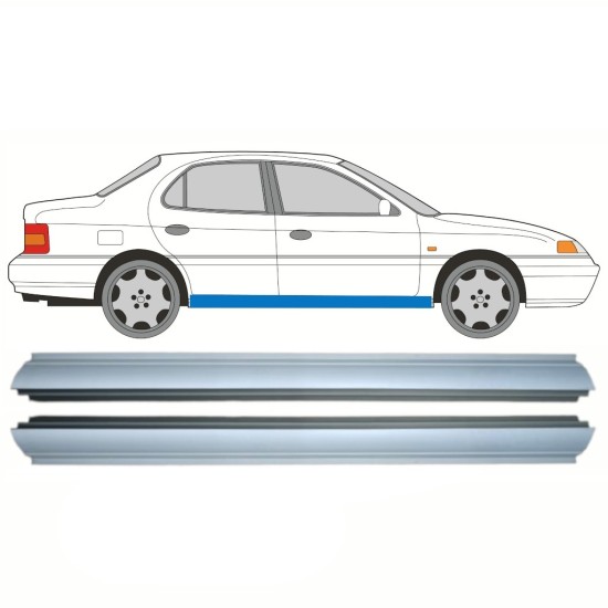 Panel de reparación del umbral para Hyundai Lantra 1990-1995 / Izquierda = Derecha (simétrico) / Conjunto 10322