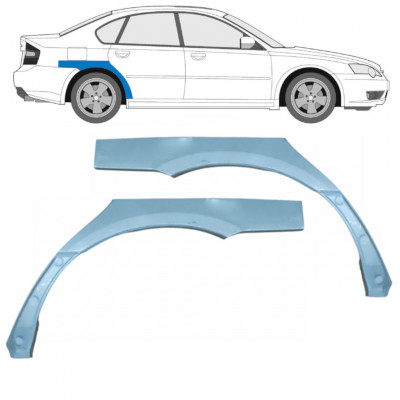 Panel de reparación guardabarros trasero para Subaru Legacy 2003-2009 / Izquierda+Derecha / Conjunto 9581