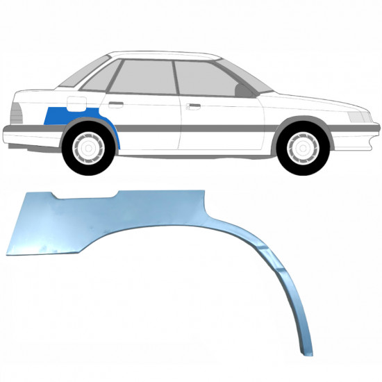 Panel de reparación guardabarros trasero para Subaru Legacy 1989-1994 / Derecho 5138