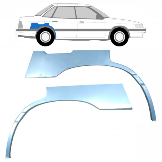 Panel de reparación guardabarros trasero para Subaru Legacy 1989-1994 / Izquierda+Derecha / Conjunto 9185