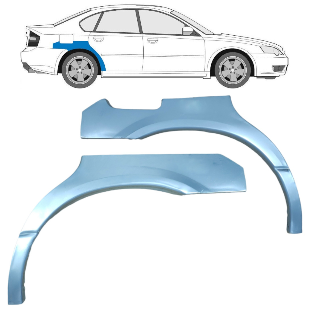 Panel De Reparación Guardabarros Trasero Para Subaru Legacy 1998-2004 / Izquierda+Derecha / Conjunto 9189