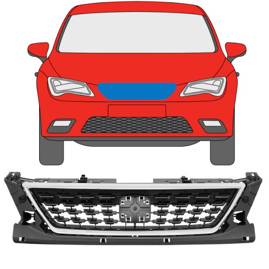 Parrilla para Seat Leon 2012-2020 / Conjunto 11477