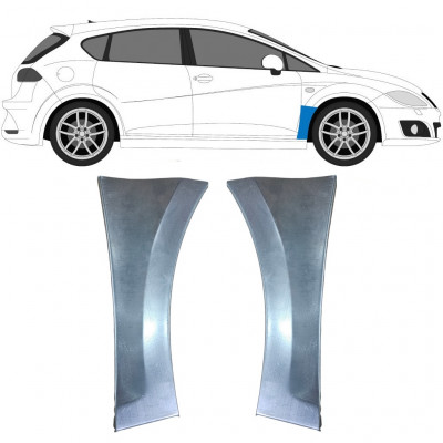 Panel de reparación guardabarros delantero para Seat Leon 2005-2012 / Izquierda+Derecha 9606