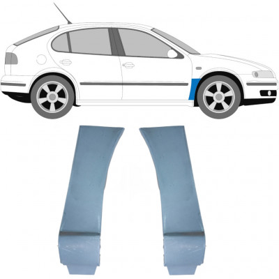 Panel de reparación guardabarros delantero para Seat Leon 1999-2004 / Izquierda+Derecha / Conjunto 10593