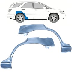 Panel de reparación guardabarros trasero para Lexus RX 1998-2003 / Izquierda+Derecha / Conjunto 9947