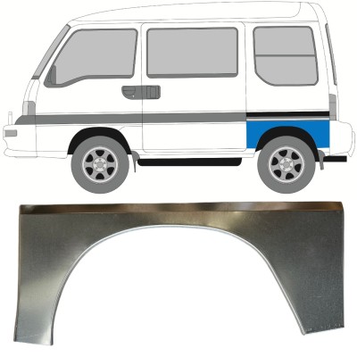Panel de reparación guardabarros trasero para Subaru Libero 1983-1998 / Izquierda 15050