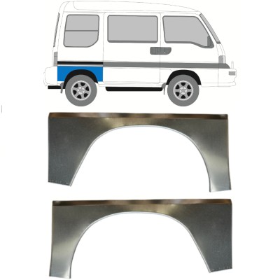 Panel de reparación guardabarros trasero para Subaru Libero 1983-1998 / Izquierda+Derecha / Conjunto 15051
