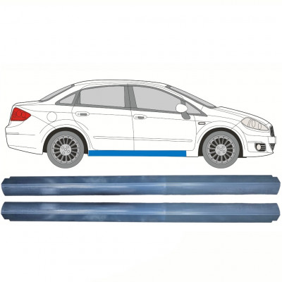 Panel de reparación del umbral para Fiat Linea 2007-2015 / Izquierda = Derecha (simétrico) / Conjunto 10360