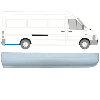 Panel de reparación guardabarros trasero parte inferior para Volkswagen LT 1996-2005 / Derecho 13832