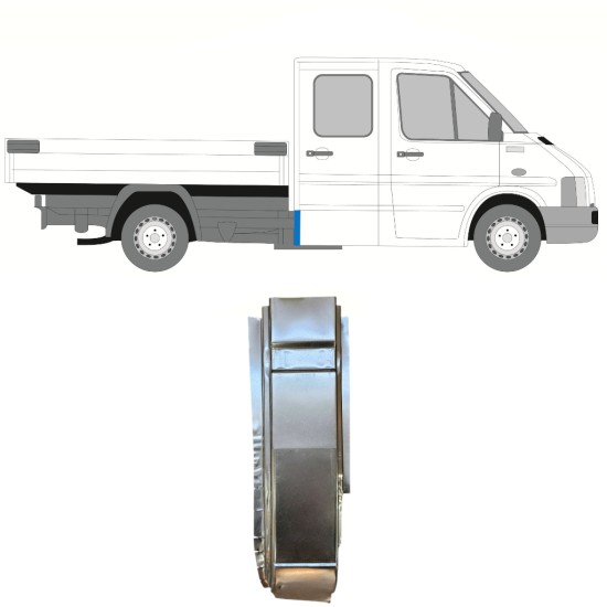Panel de reparación esquina trasera para Volkswagen LT 1996-2005 / Derecho 16594