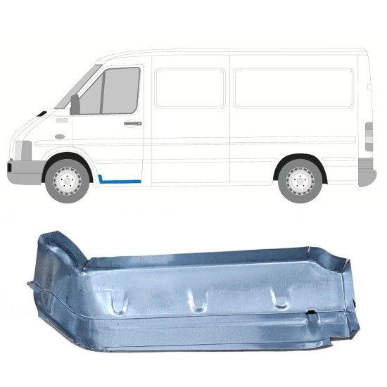 Panel de reparación escalón delantero para Volkswagen LT 1996-2005 / Izquierda 16605