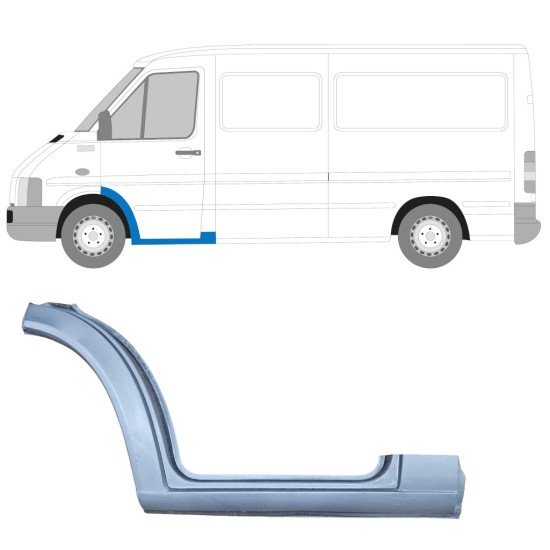 Panel de reparación escalón delantero para Volkswagen LT 1996-2005 / Izquierda 16546