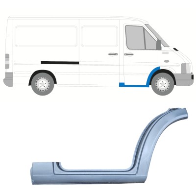 Panel de reparación escalón delantero para Volkswagen LT 1996-2005 / Derecho 16545