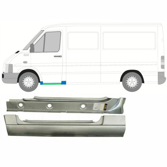 Panel de reparación umbral delantero interna + externa para Volkswagen LT 1996-2005 / Izquierda 16583