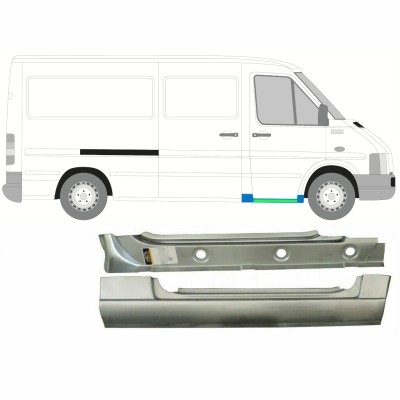 Panel de reparación umbral delantero interna + externa para Volkswagen LT 1996-2005 / Derecho 16582
