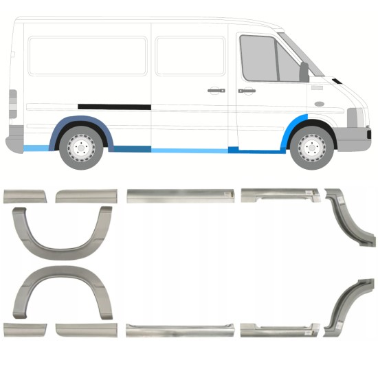 Panel de reparación conjunto para Volkswagen LT 1996-2005 / Izquierda+Derecha / 14388