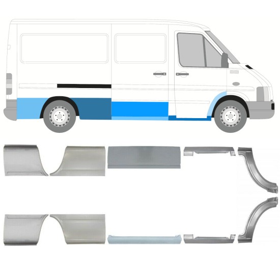 Panel de reparación conjunto para Volkswagen LT 1996-2005 / Izquierda+Derecha 16612