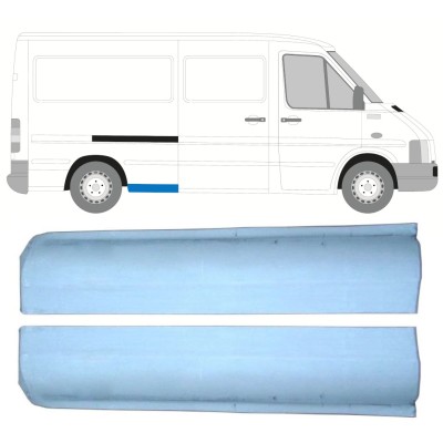 Panel de reparación guardabarros trasero parte delantera para Volkswagen LT 1996-2005 / Izquierda+Derecha / Conjunto 16548