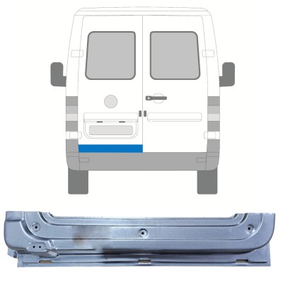 Panel de reparación puerta trasera para Volkswagen LT 1996-2005 / Izquierda 16590