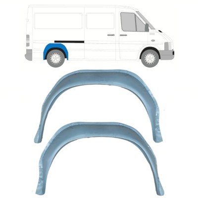 Panel de reparación guardabarros trasero interno para Volkswagen LT 1996-2005 / Izquierda = Derecha (simétrico) / Conjunto 14177