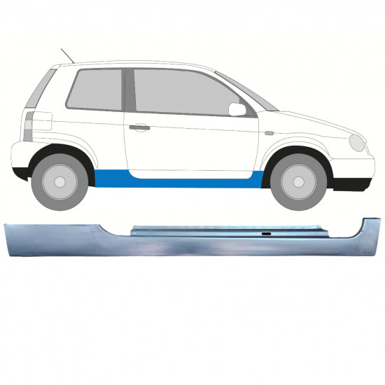 Volkswagen Lupo Seat Arosa 1998-2005 Completo panel de umbral / Derecha