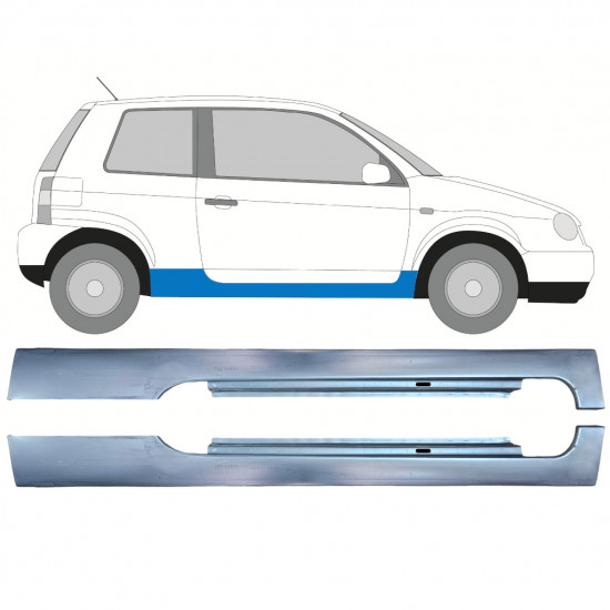 Volkswagen Lupo Seat Arosa 1998-2005 Completo panel de umbral / Kit