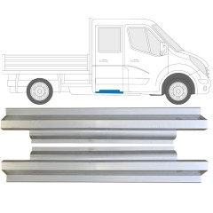 Panel de reparación del umbral trasero para Renault Master 2010- / Izquierda+Derecha / Conjunto 14571