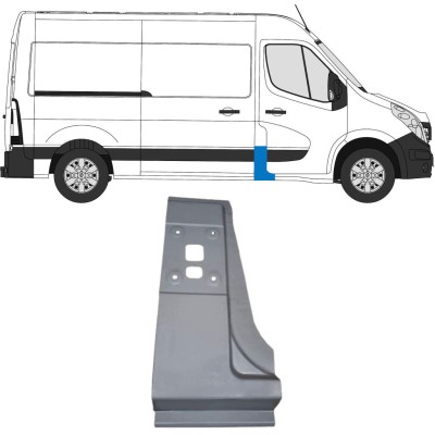 Panel de reparación pilar para Opel Movano 2010-2021 / Derecho 16918