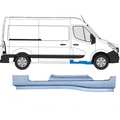 Panel de reparación del umbral puerta delantera para Renault Master 2010- / Derecho 10792