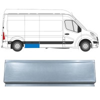 Panel de reparación guardabarros trasero parte delantera para Nissan NV400 2010- / Izquierda = Derecha (simétrico) 17299