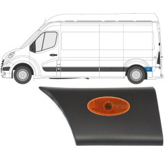 Moldura lateral guardabarros trasero con lámpara para Renault Master 2010- / Izquierda / Conjunto 10550
