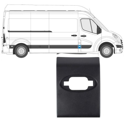 Moldura lateral delantera con agujero para Opel Movano 2010-2021 / Derecho 15298