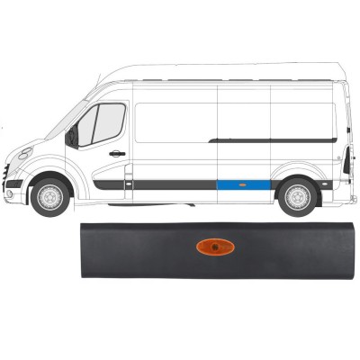 Moldura lateral con lámpara para Renault Master 2010- / Izquierda / Conjunto 10549