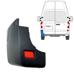 Esquina del parachoques trasero + lámpara reflectora para Renault Master 2010-2024 / Izquierda / Conjunto 17245