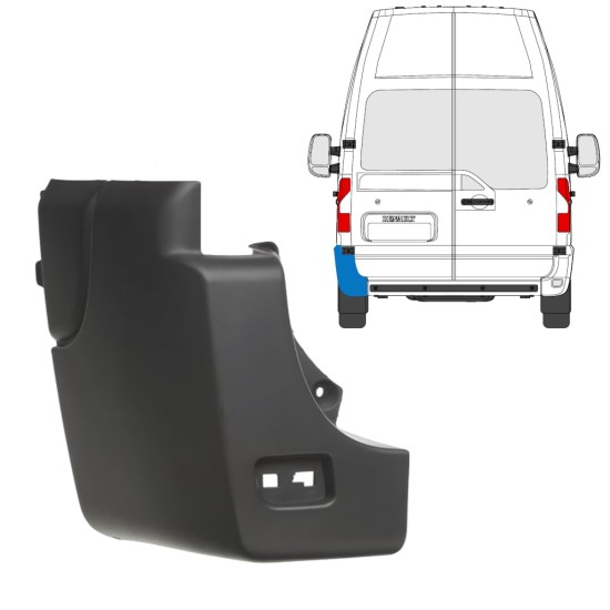 Esquina parachoques trasero para Nissan NV400 2010- / Izquierda 17242