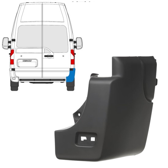 Esquina parachoques trasero para Renault Master 2010-2024 / Derecho 17237