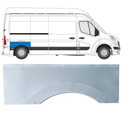Panel de reparación guardabarros trasero para Nissan NV400 2010- / Derecho 16824