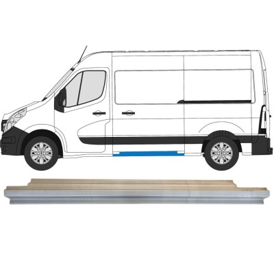 Panel de reparación del umbral de la puerta corredera para Renault Master 2010- / Izquierda 14915
