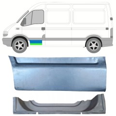 Panel de reparación puerta delantera interna + externa para Renault Master 1998-2010 / Izquierda / Conjunto 16875