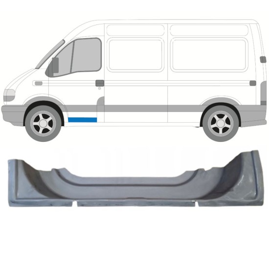 Panel de reparación puerta delantera interior para Renault Master 1998-2010 / Izquierda 16862