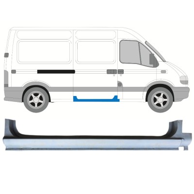 Panel de reparación del umbral de la puerta corredera para Renault Master 1998-2010 / Derecho 14875