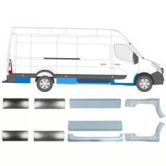Panel de reparación conjunto para Nissan NV400 2010- / Izquierda+Derecha / 15716