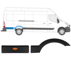 Moldura lateral para Opel Movano 2010-2021 / Derecho / Conjunto 13284