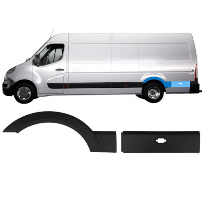 RENAULT MASTER 2010- MOLDURA LATERAL EXTRA LARGO / KIT / IZQUIERDA