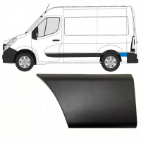 Moldura lateral trasera detrás de la rueda para Renault Master 2010- / SWB / Izquierda /  8708