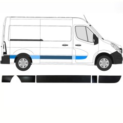 Conjunto de molduras para Opel Movano 2010-2021 / Derecho / 13913