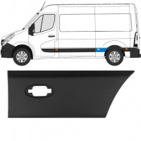 Moldura lateral guardabarros trasero con lámpara para Renault Master 2010- / L2 / Izquierda 10931