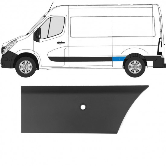 RENAULT MASTER 2010- L2 MOLDURA LATERAL PDC / IZQUIERDA